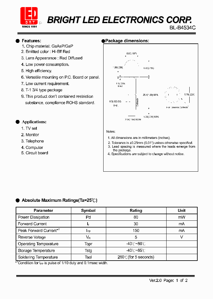 BL-B4534C_3037113.PDF Datasheet