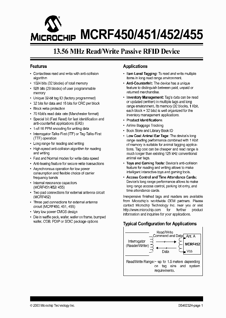 MCP452WB_3055356.PDF Datasheet