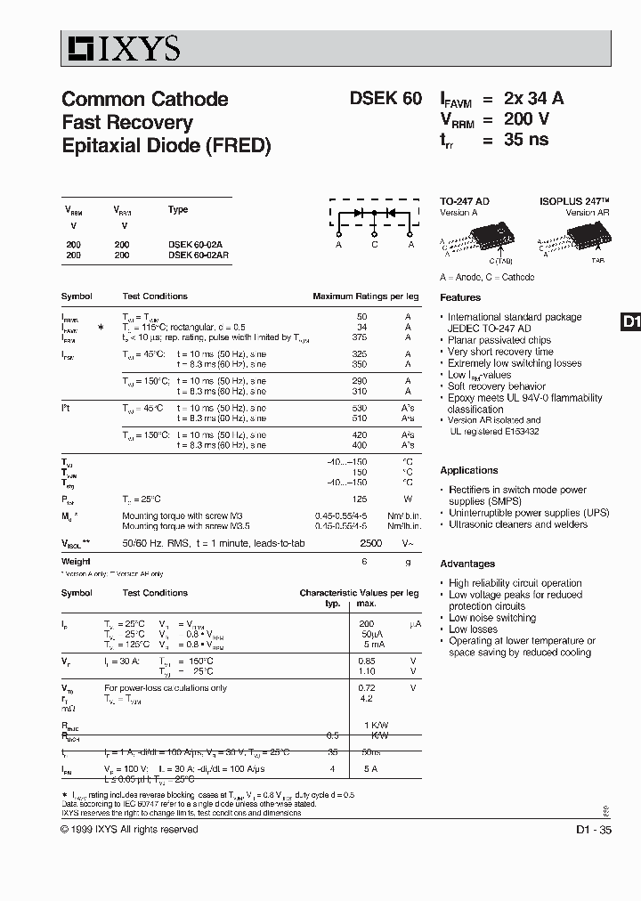 DSEK60-02A_3076936.PDF Datasheet