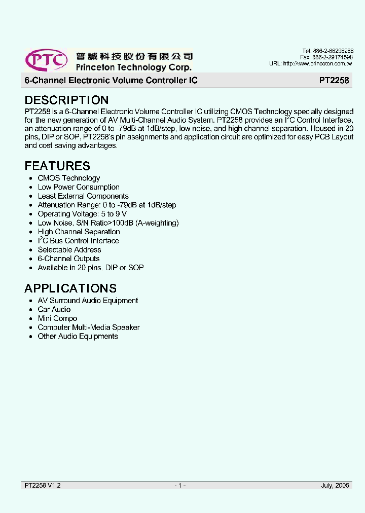 PT2258-SL_3075848.PDF Datasheet