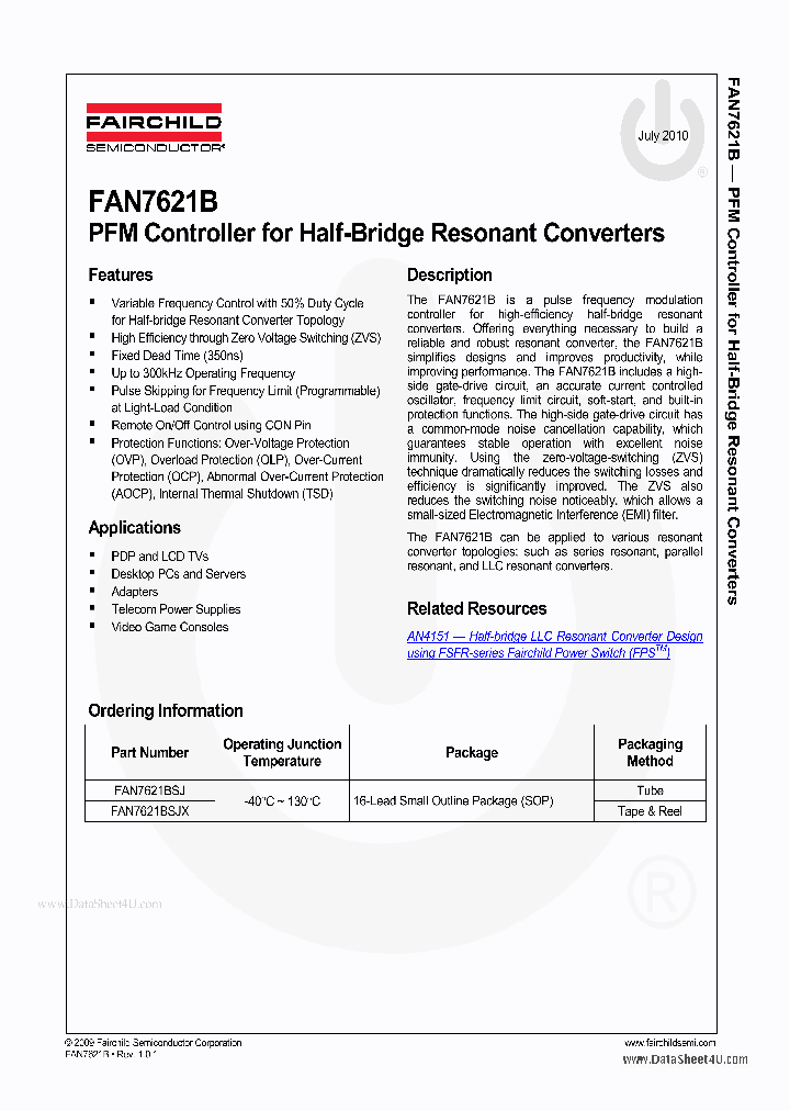 FAN7621B_3084373.PDF Datasheet