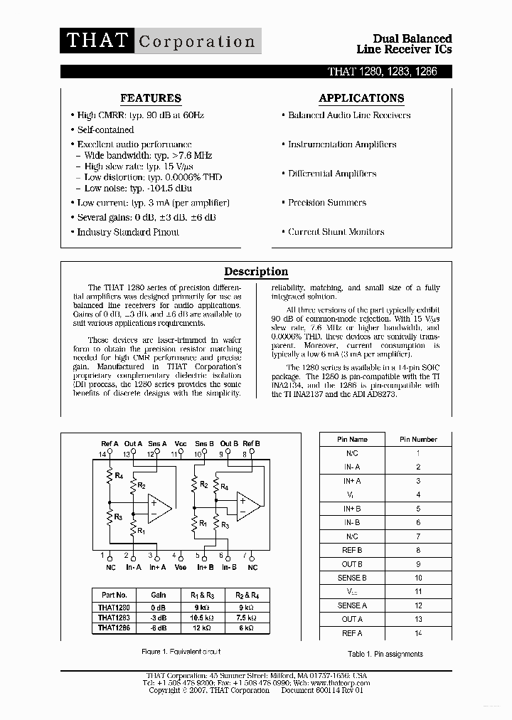 THAT1280_3100422.PDF Datasheet