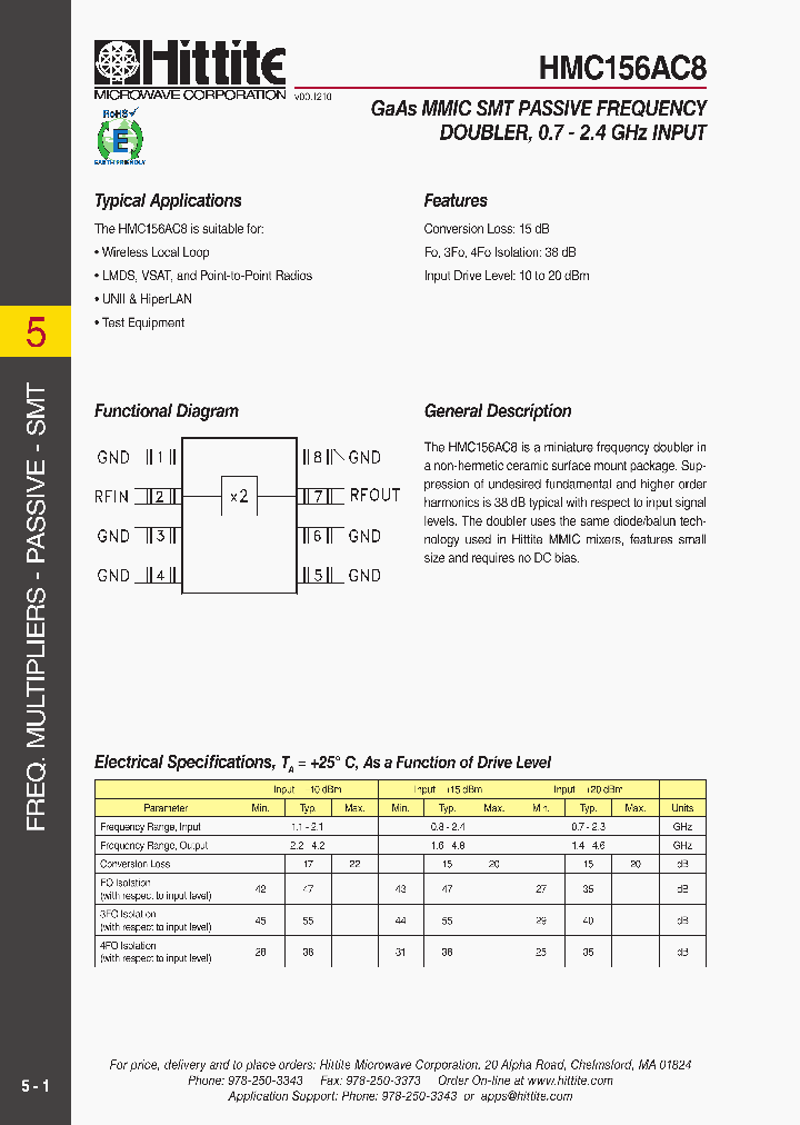 HMC156AC8_3108810.PDF Datasheet