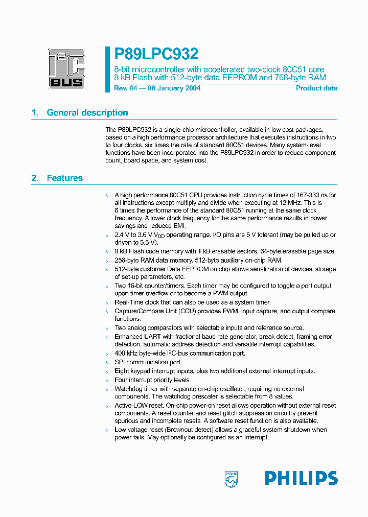 P89LPC932_3111364.PDF Datasheet