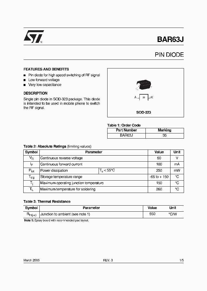 BAR63J_3116410.PDF Datasheet