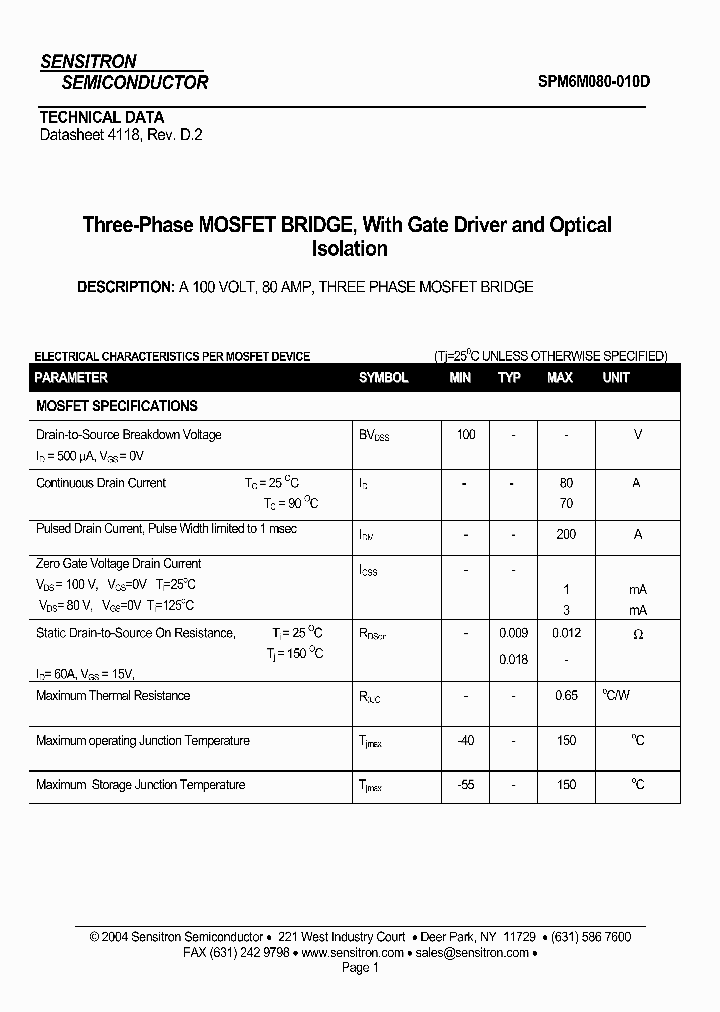 SPM6M080-010D10_3116833.PDF Datasheet