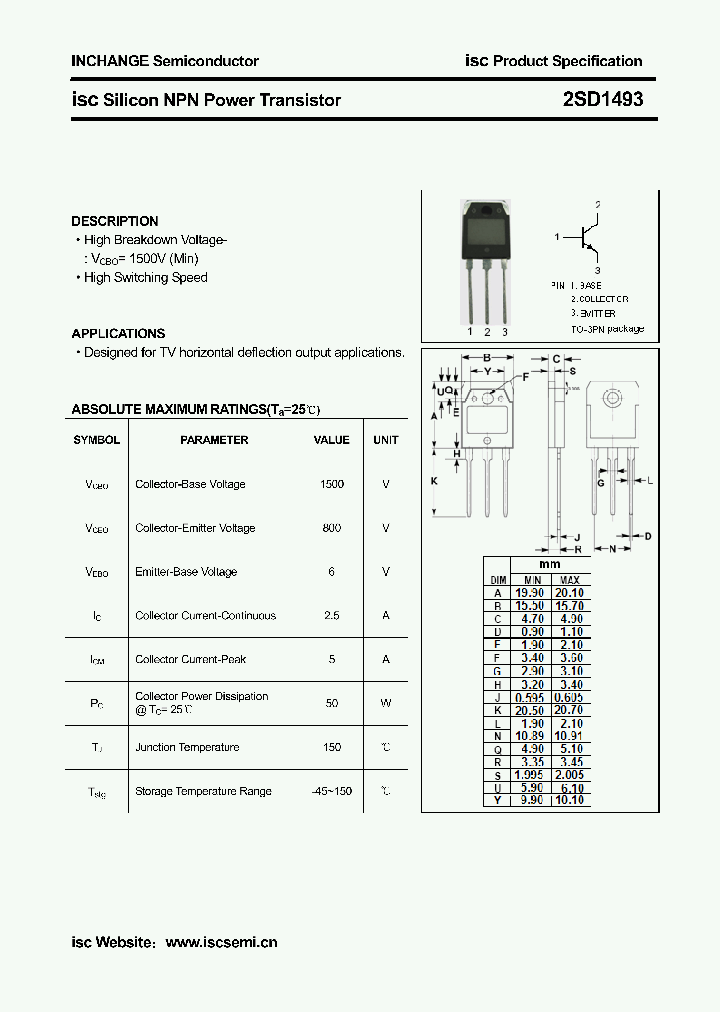 2SD1493_3125801.PDF Datasheet