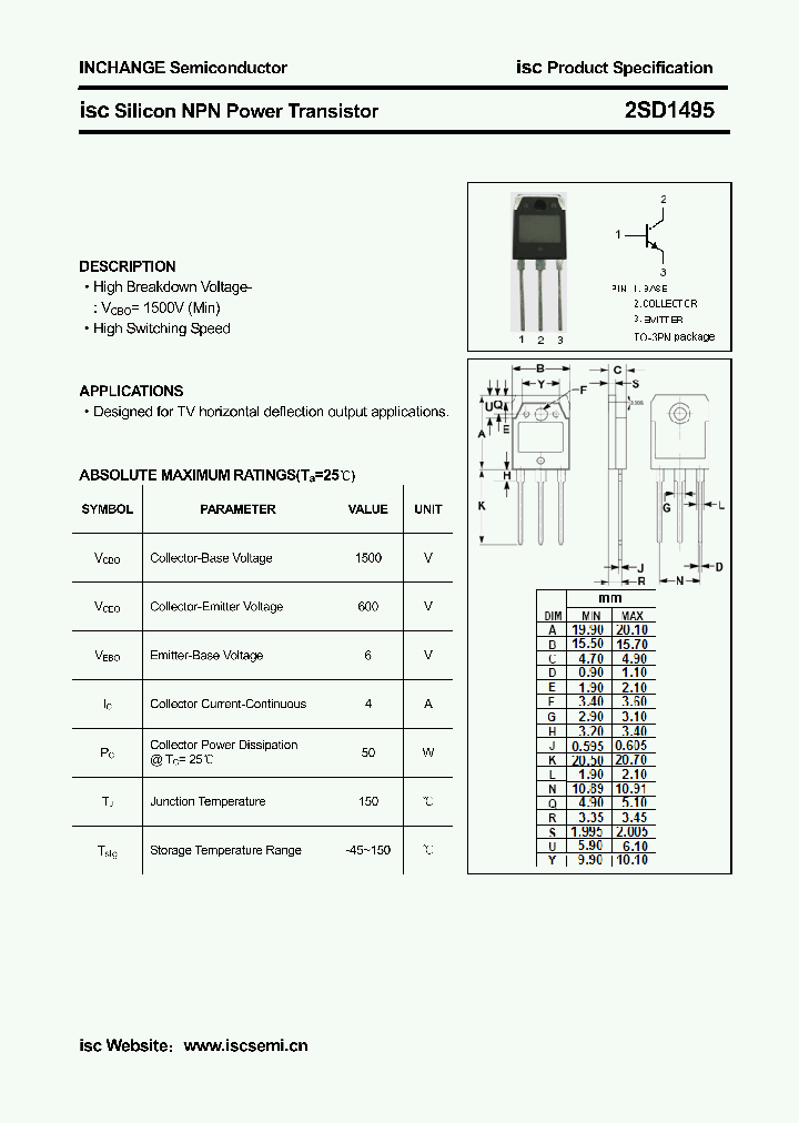 2SD1495_3125803.PDF Datasheet