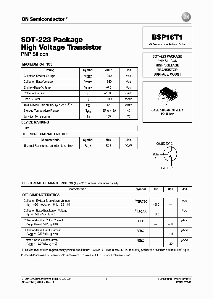 BSP16T1-D_3137618.PDF Datasheet