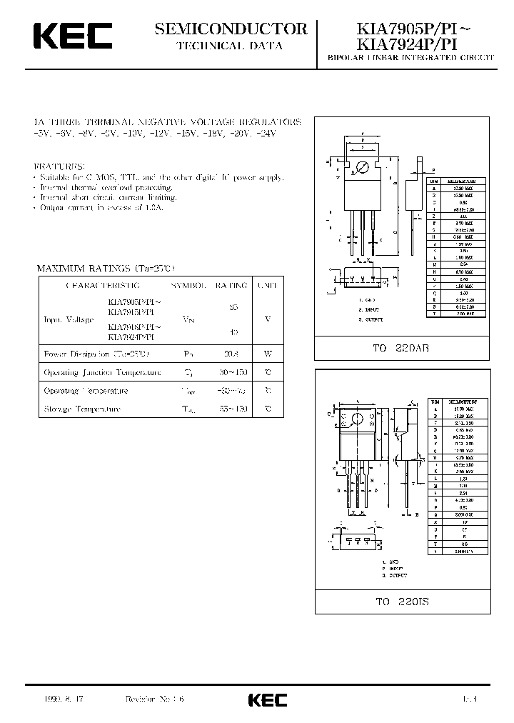 KIA7905PI_3140765.PDF Datasheet