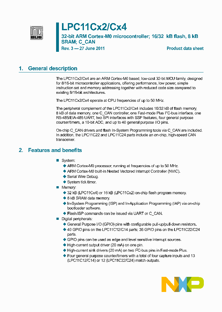 LPC11CX4_3151092.PDF Datasheet