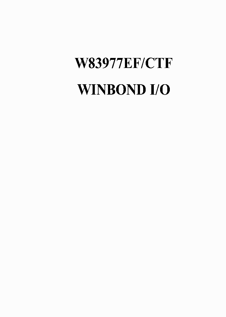 W83977CTF-PW_3163533.PDF Datasheet
