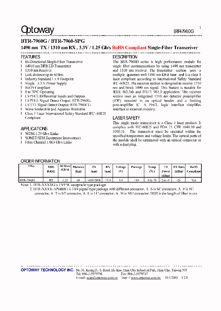 BTR-7960G_3182793.PDF Datasheet