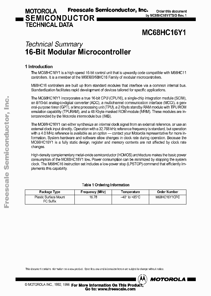 M68HC16Y1CFC_3195101.PDF Datasheet