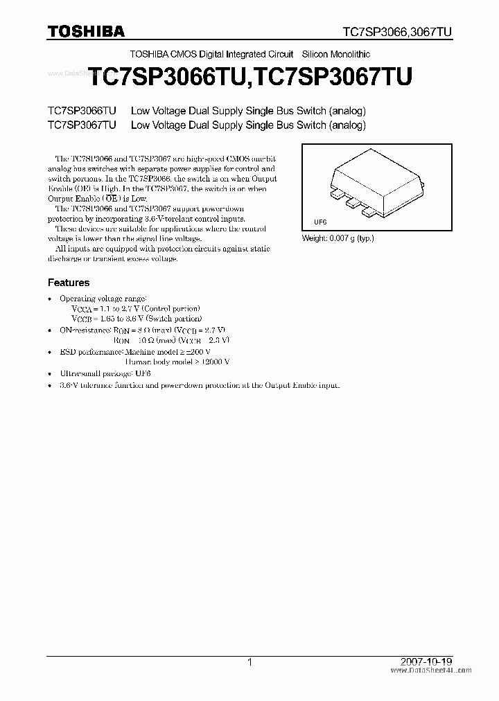 TC7SP3066TU_3203518.PDF Datasheet