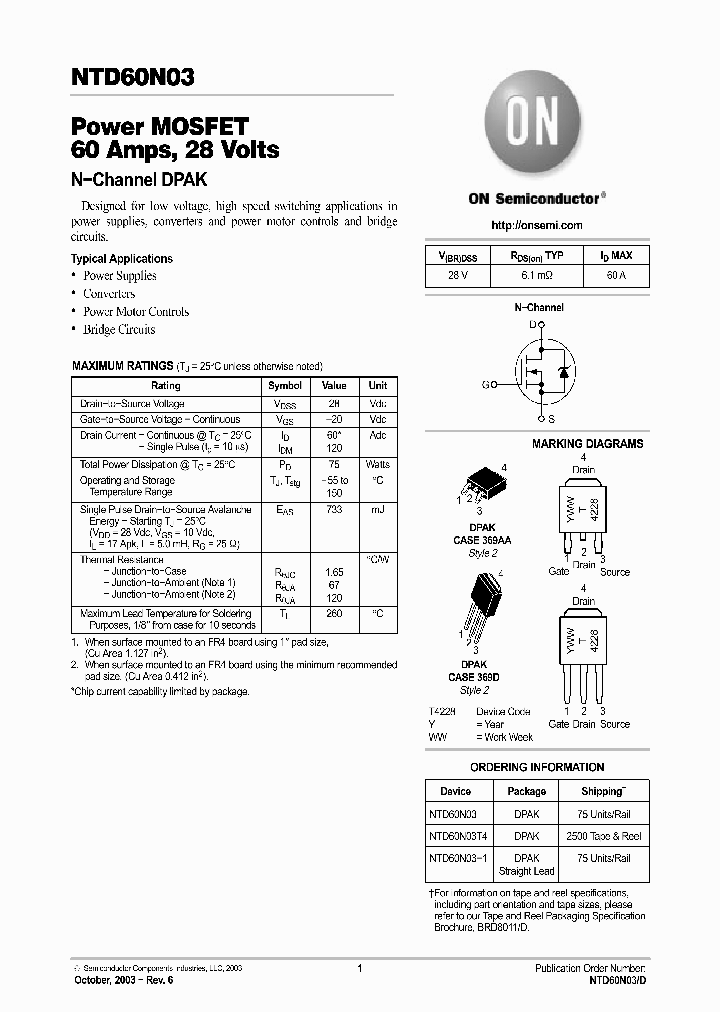 NTD60N03_3207879.PDF Datasheet