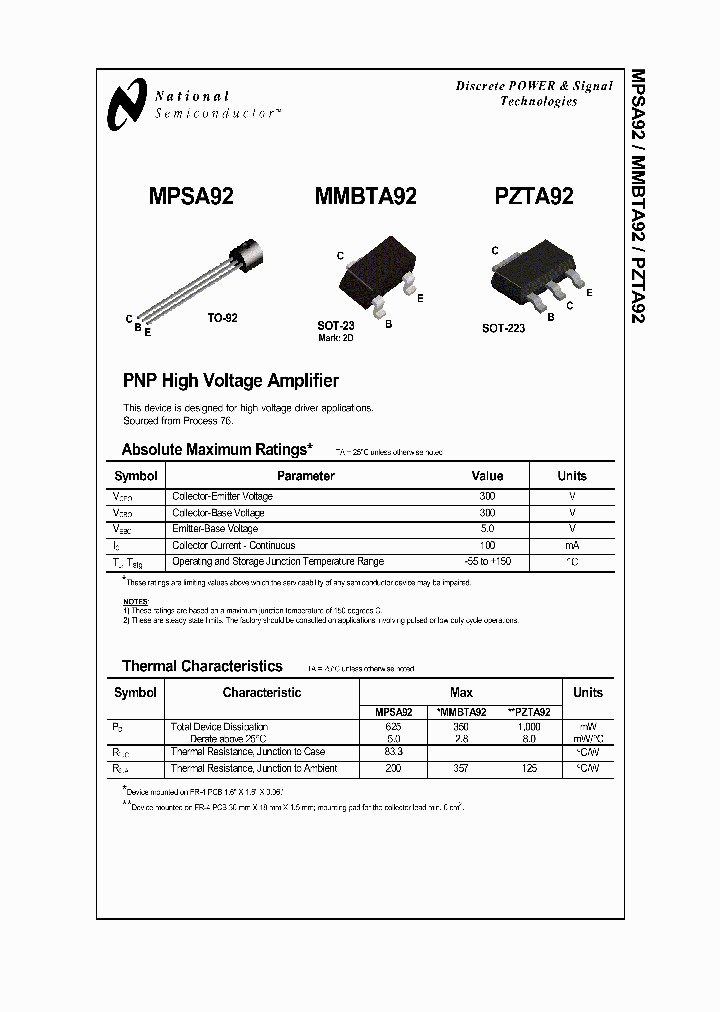 MPSA92_3231421.PDF Datasheet