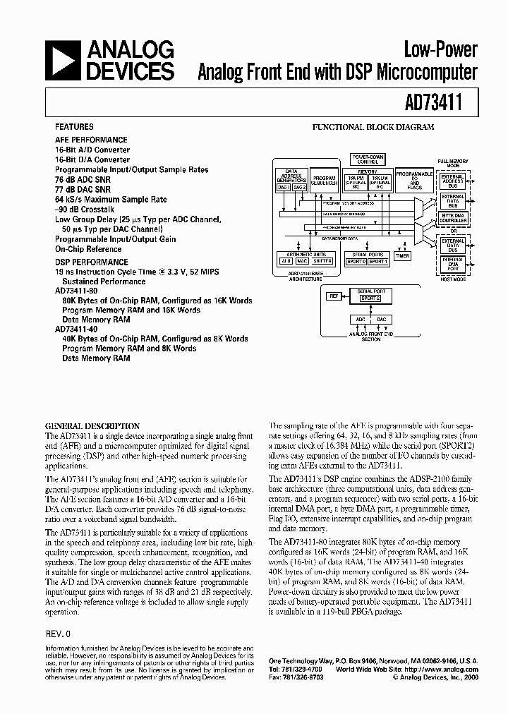 AD73411BB-40_3312813.PDF Datasheet