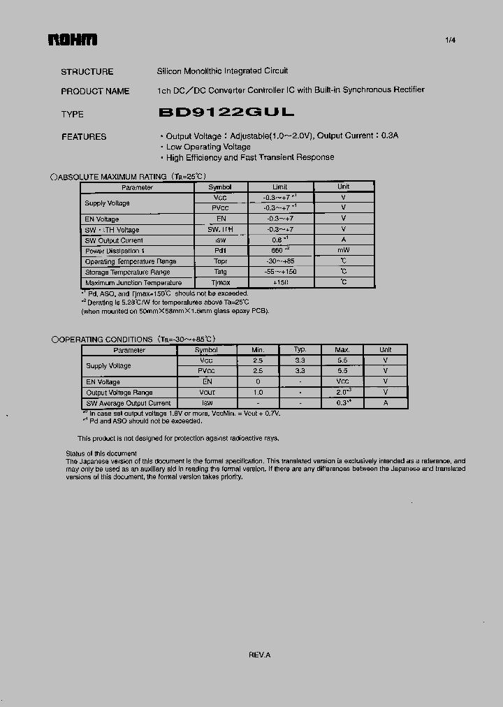 BD9122GUL_3317168.PDF Datasheet