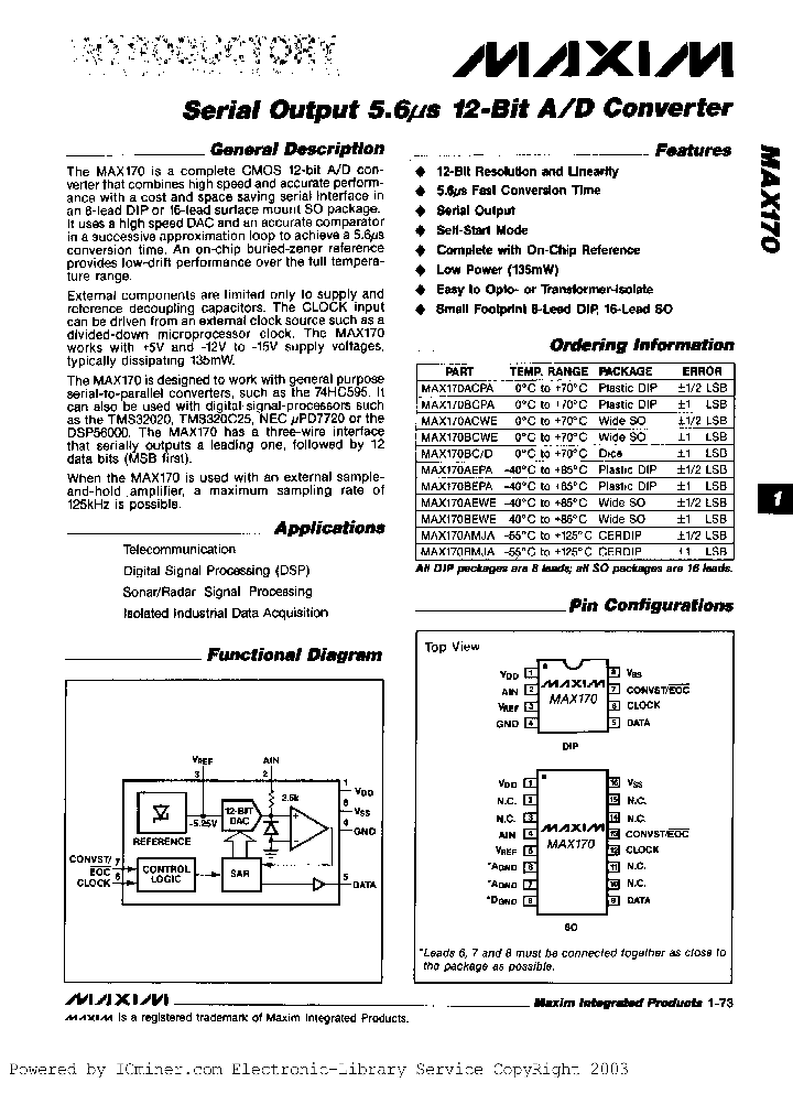 MAX170BEPA_3318232.PDF Datasheet