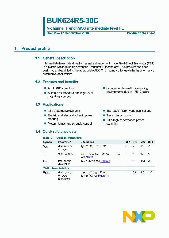 BUK624R5-30C_3331047.PDF Datasheet