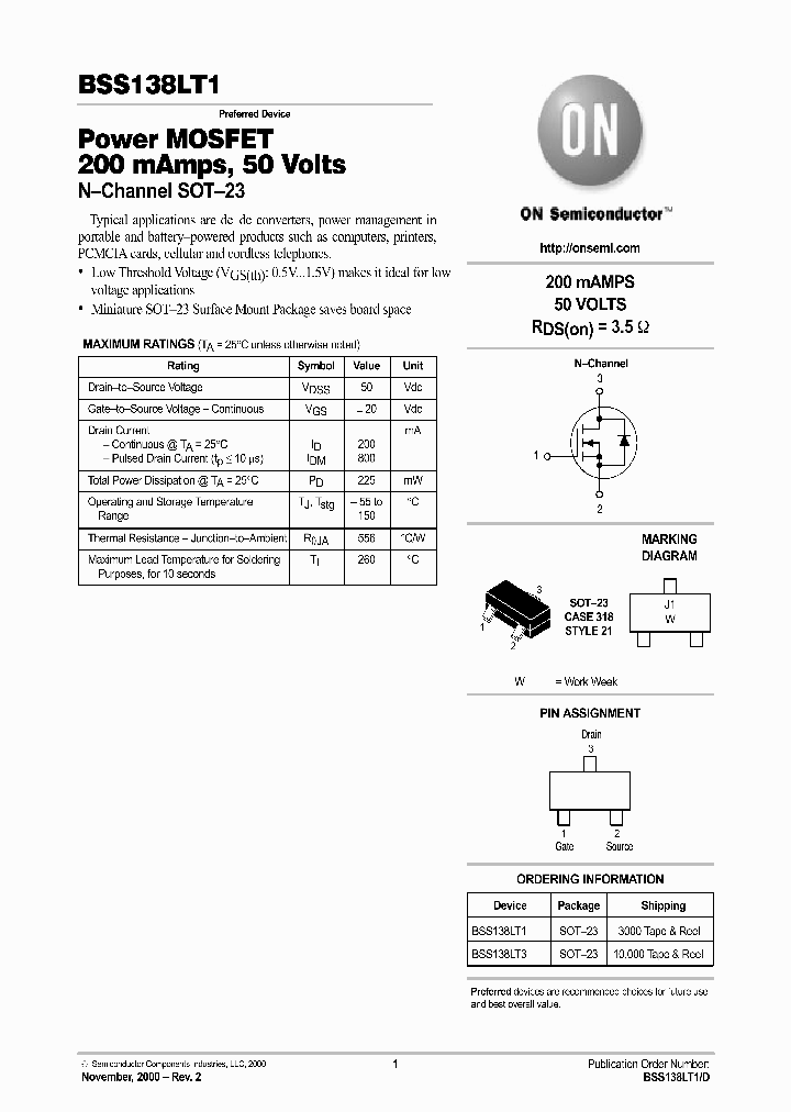 BSS138LT1D_3330322.PDF Datasheet