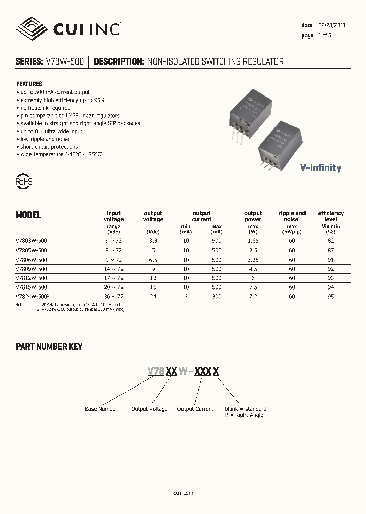 V7806W-500_3339560.PDF Datasheet