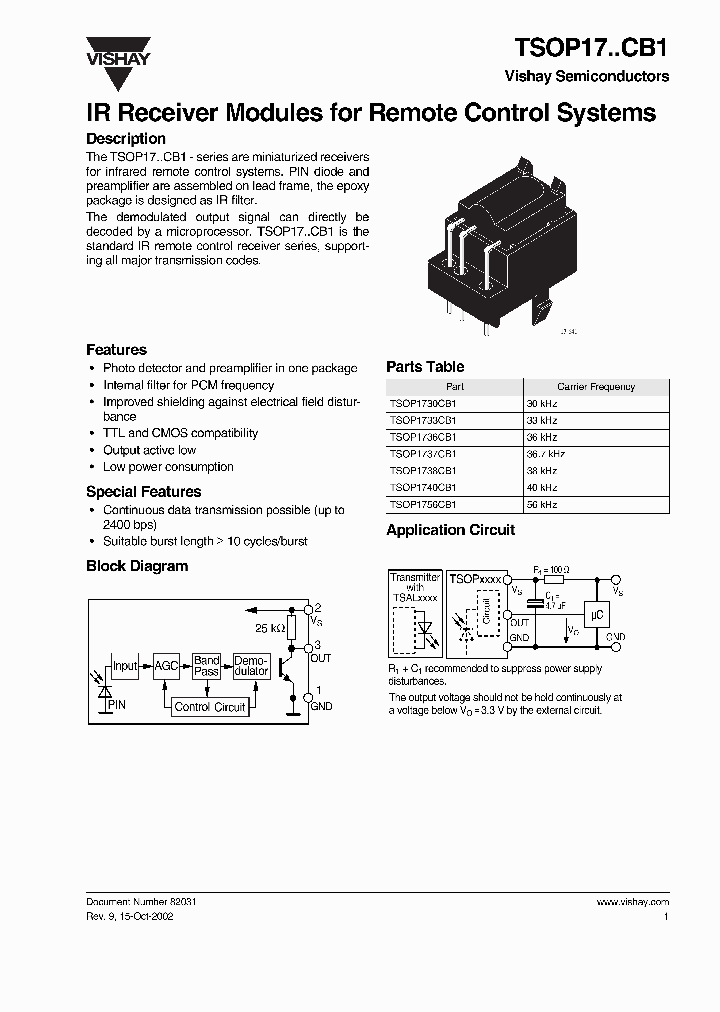 TSOP17CB1_3359938.PDF Datasheet