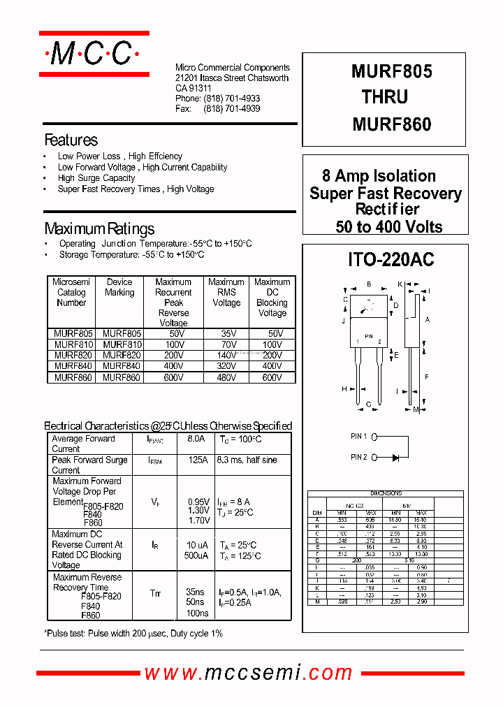 MURF860_3370449.PDF Datasheet