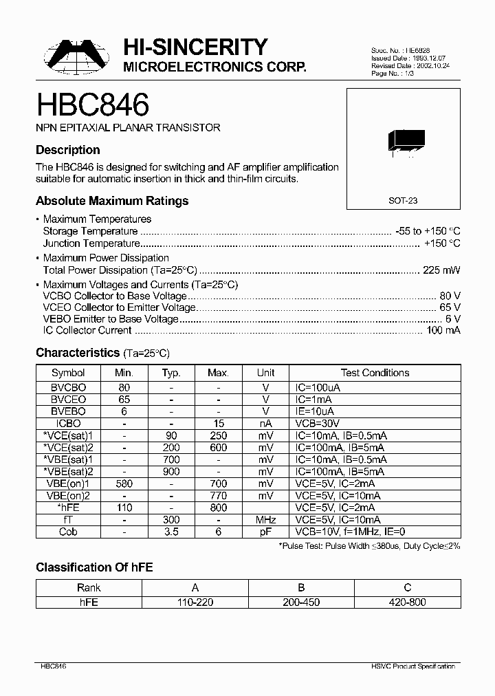 HBC846_3379402.PDF Datasheet