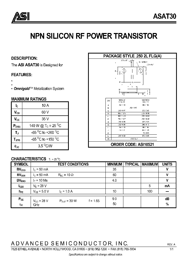 ASAT30_3379983.PDF Datasheet