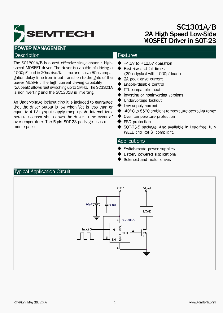 SC1301BISKTRT_3382245.PDF Datasheet