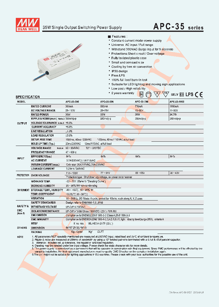 APC-35-1050_3386427.PDF Datasheet