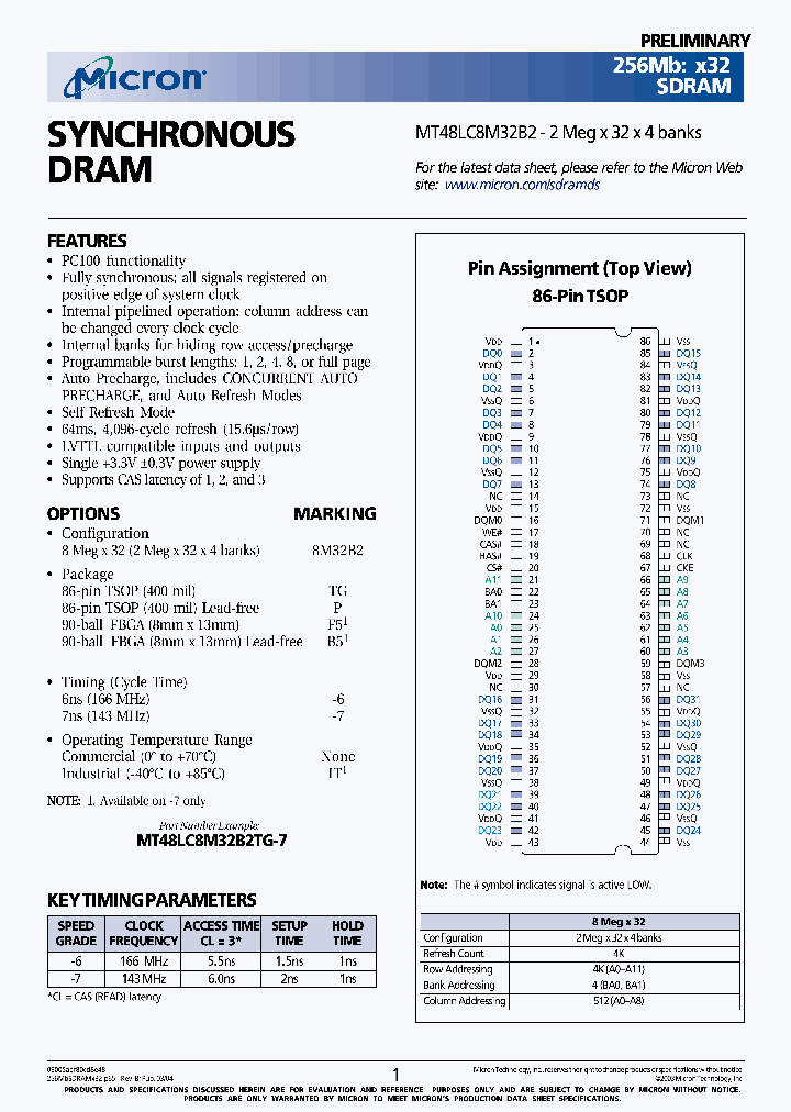 MT48LC8M32B2_3405009.PDF Datasheet