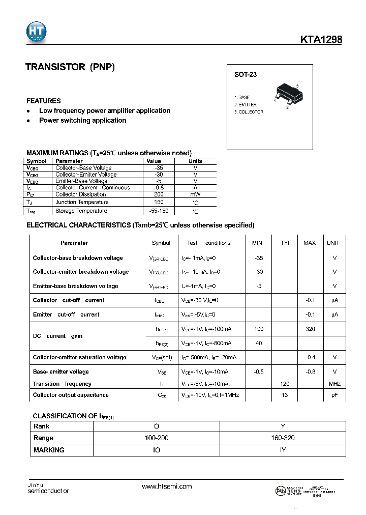 KTA1298_3413401.PDF Datasheet