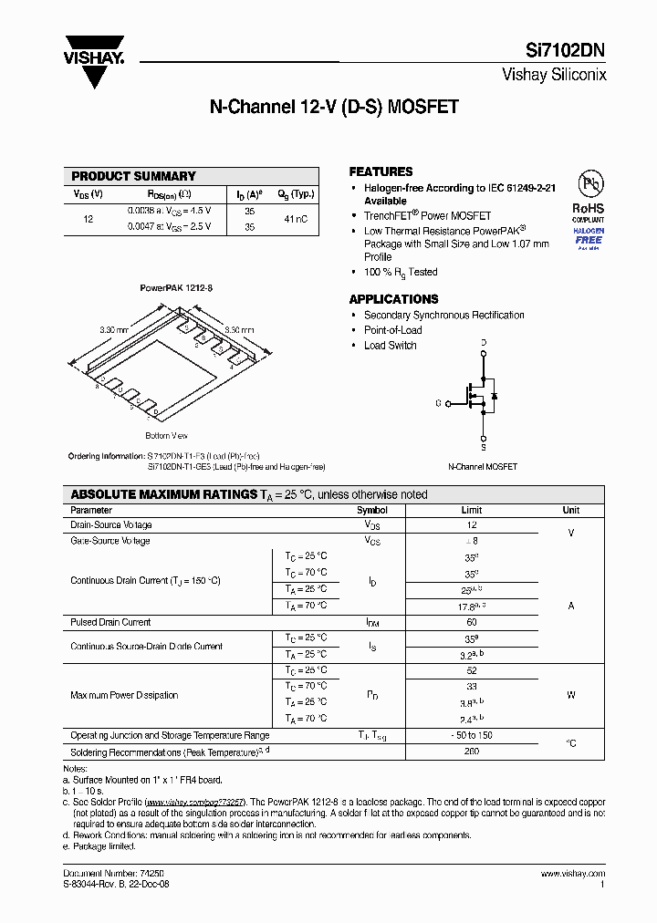 SI7102DN-T1-E3_3420089.PDF Datasheet