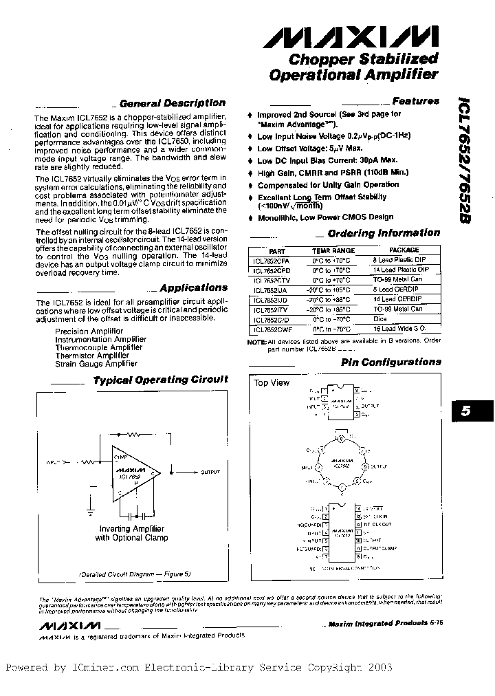 ICL7652CWE-TR_3456705.PDF Datasheet