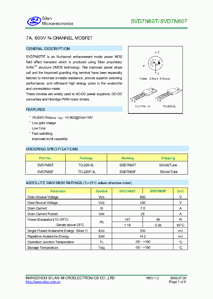 SVD7N60F_3465133.PDF Datasheet