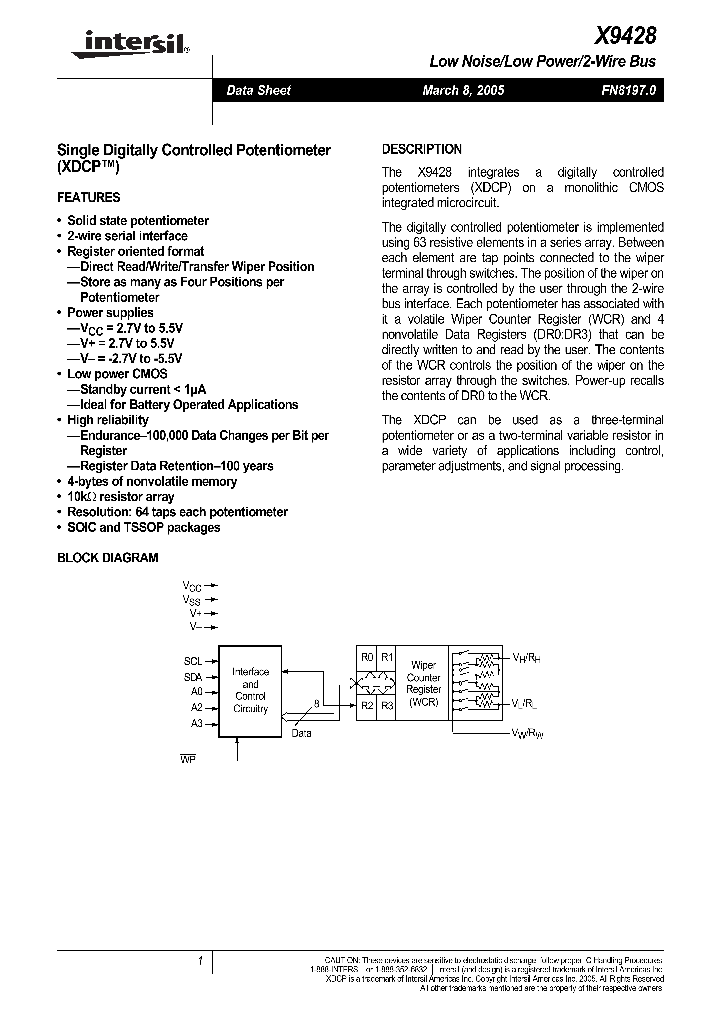 X9428YSI-27_3476810.PDF Datasheet