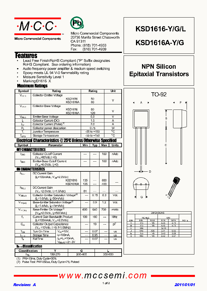 KSD1616-L_3491301.PDF Datasheet