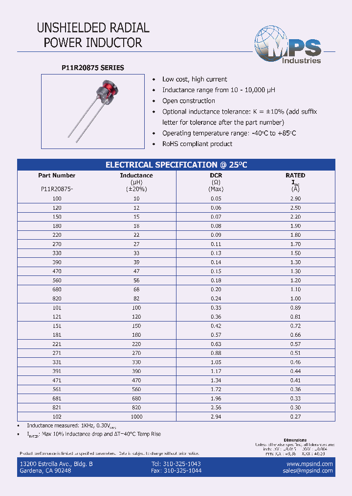 P11R20875-100_3503684.PDF Datasheet