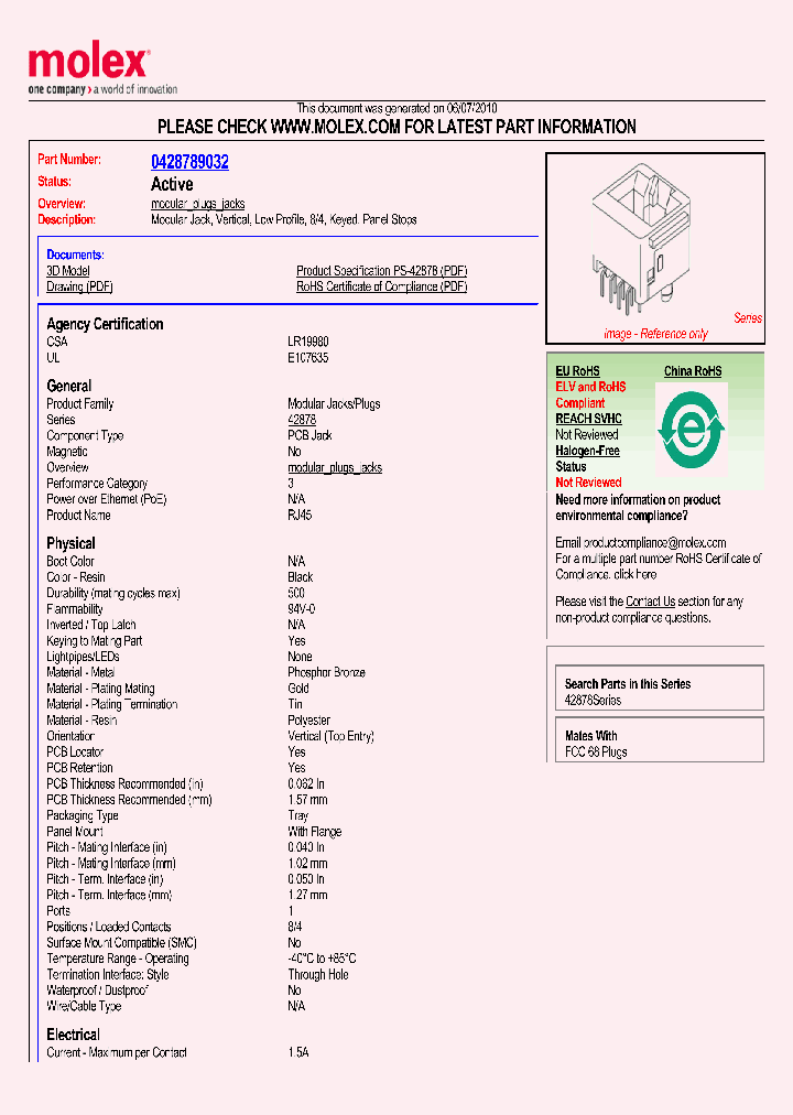42878-9032_3522570.PDF Datasheet