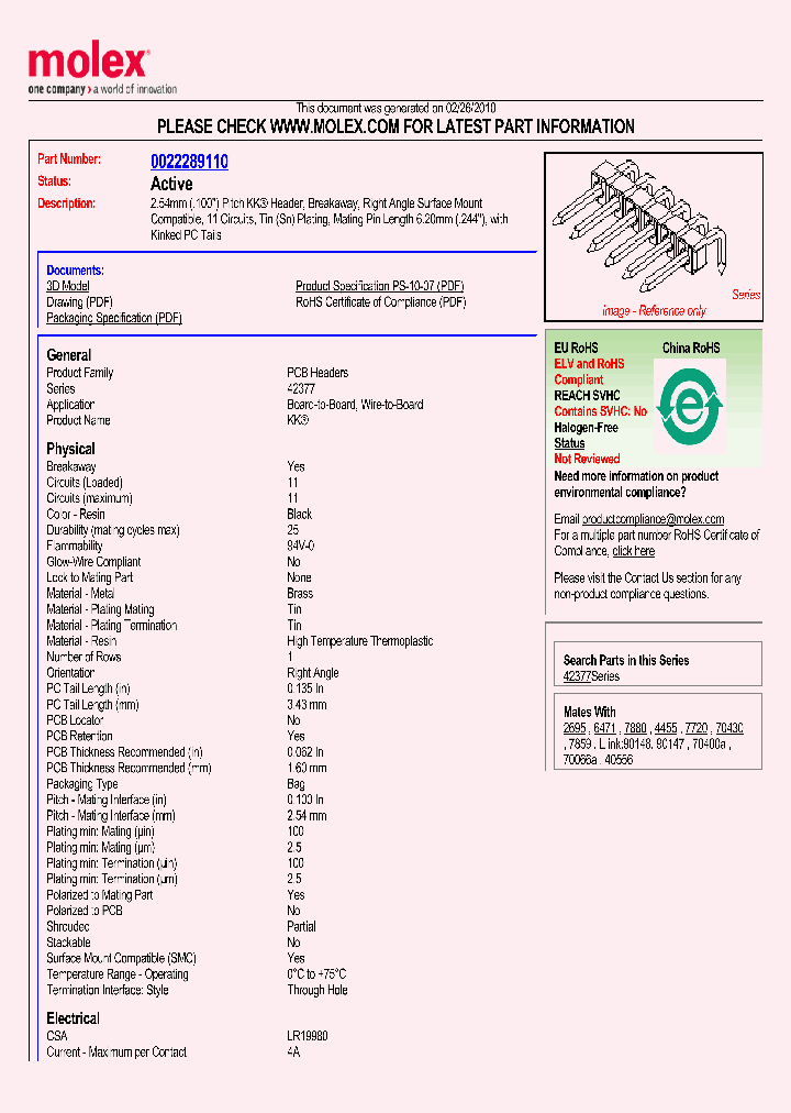 22-28-9110_3570055.PDF Datasheet