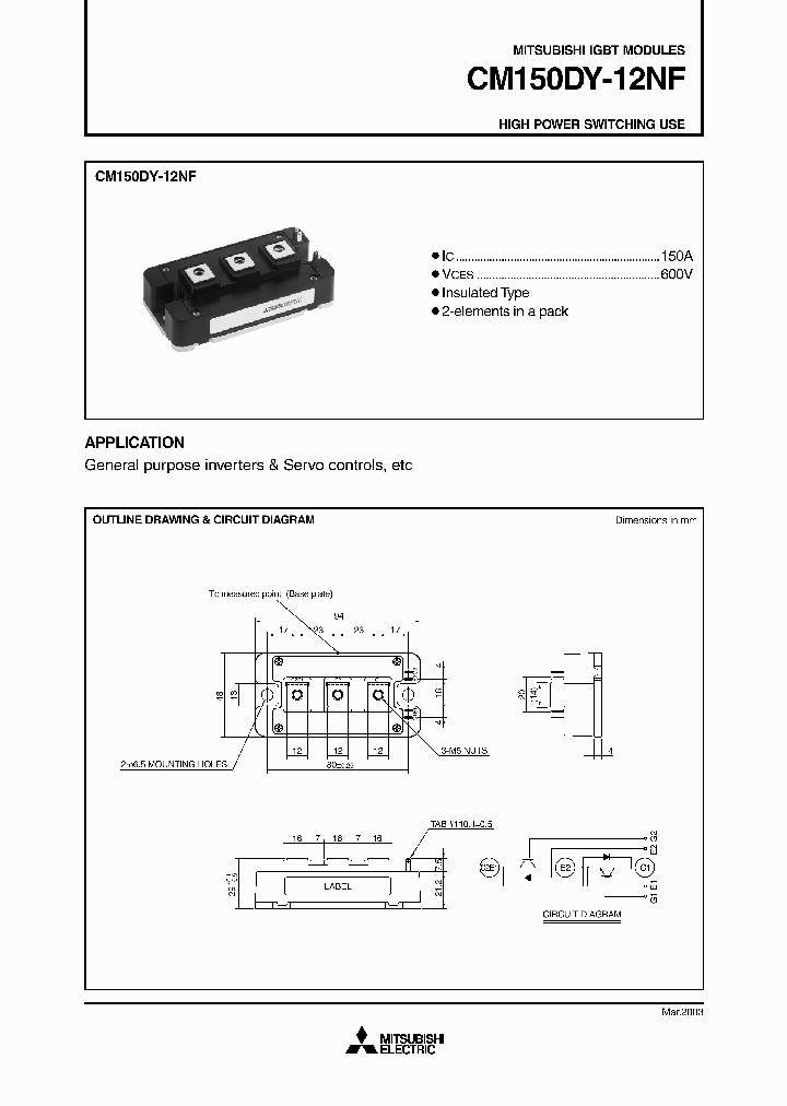 CM150DY-12NF_3623940.PDF Datasheet
