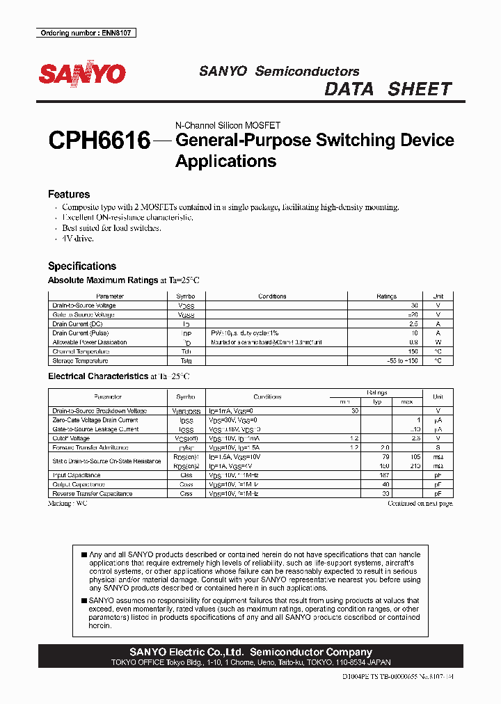 CPH6616_3625246.PDF Datasheet