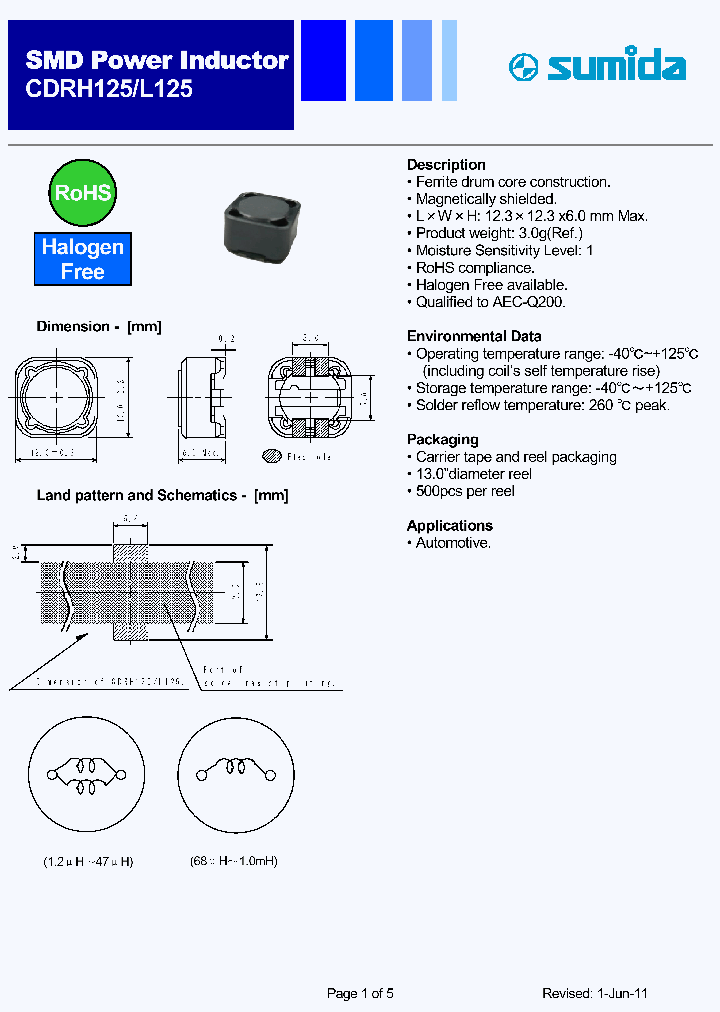 CDRH125L125NP-5R1NC_3663707.PDF Datasheet