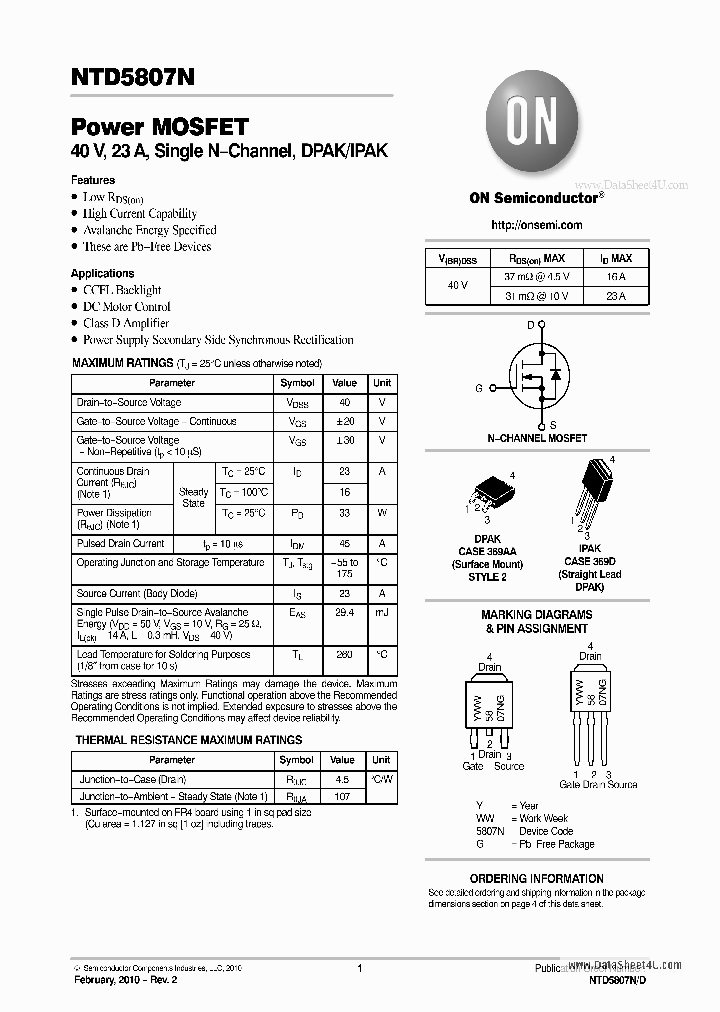 NTD5807N_3673257.PDF Datasheet