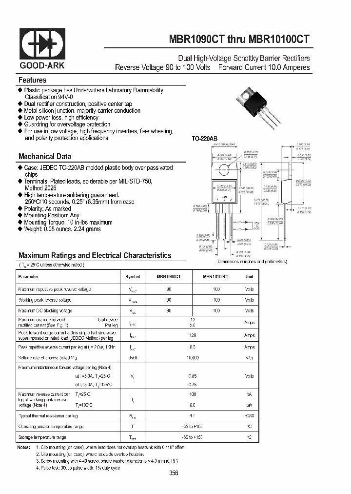 MBR10100CT_3679024.PDF Datasheet