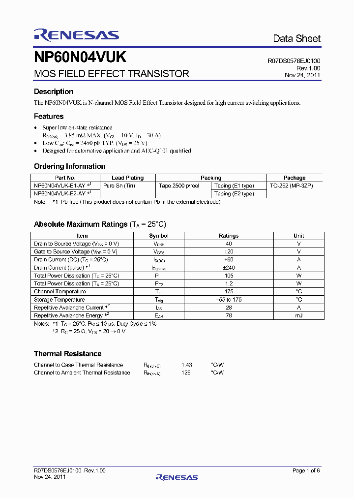 NP60N04VUK_3696771.PDF Datasheet