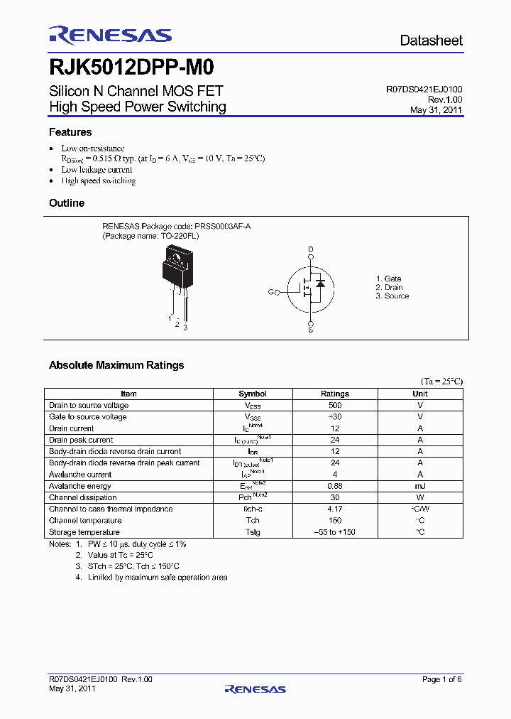 RJK5012DPP-M0_3700676.PDF Datasheet